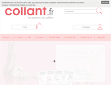 Tablet Screenshot of collant.fr